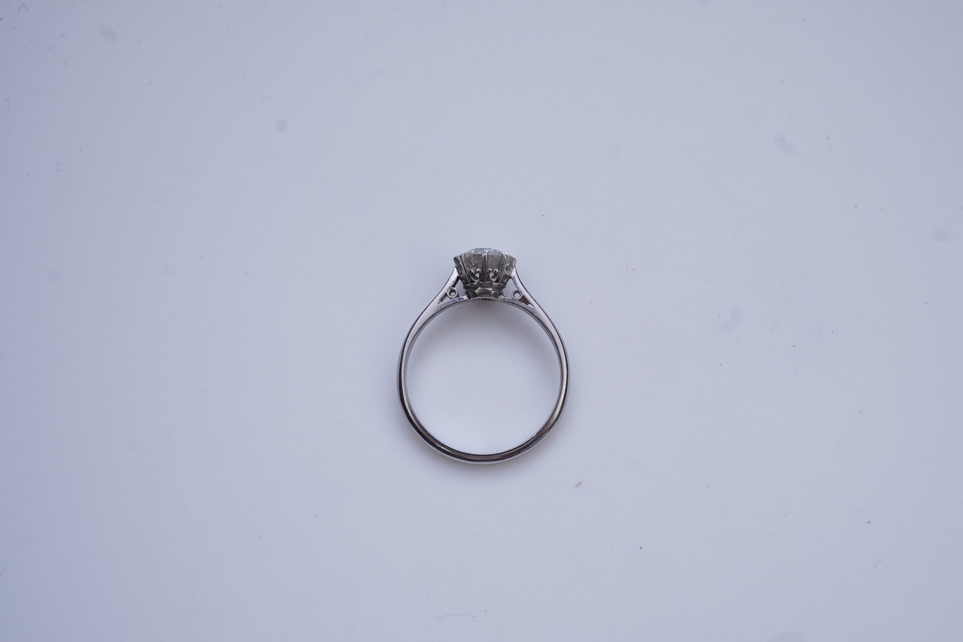 A diamond solitaire engagement ring, early 20th century